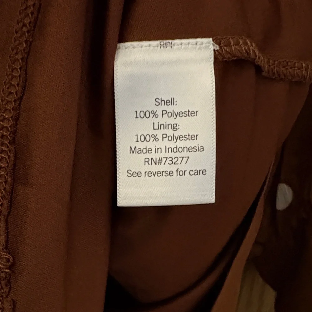 LC Lauren Conrad Chocolate Polka Dot Blouse - Picture 3 of 6